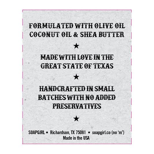 Soapgirl Bar Soap - Texas Bluebonnet