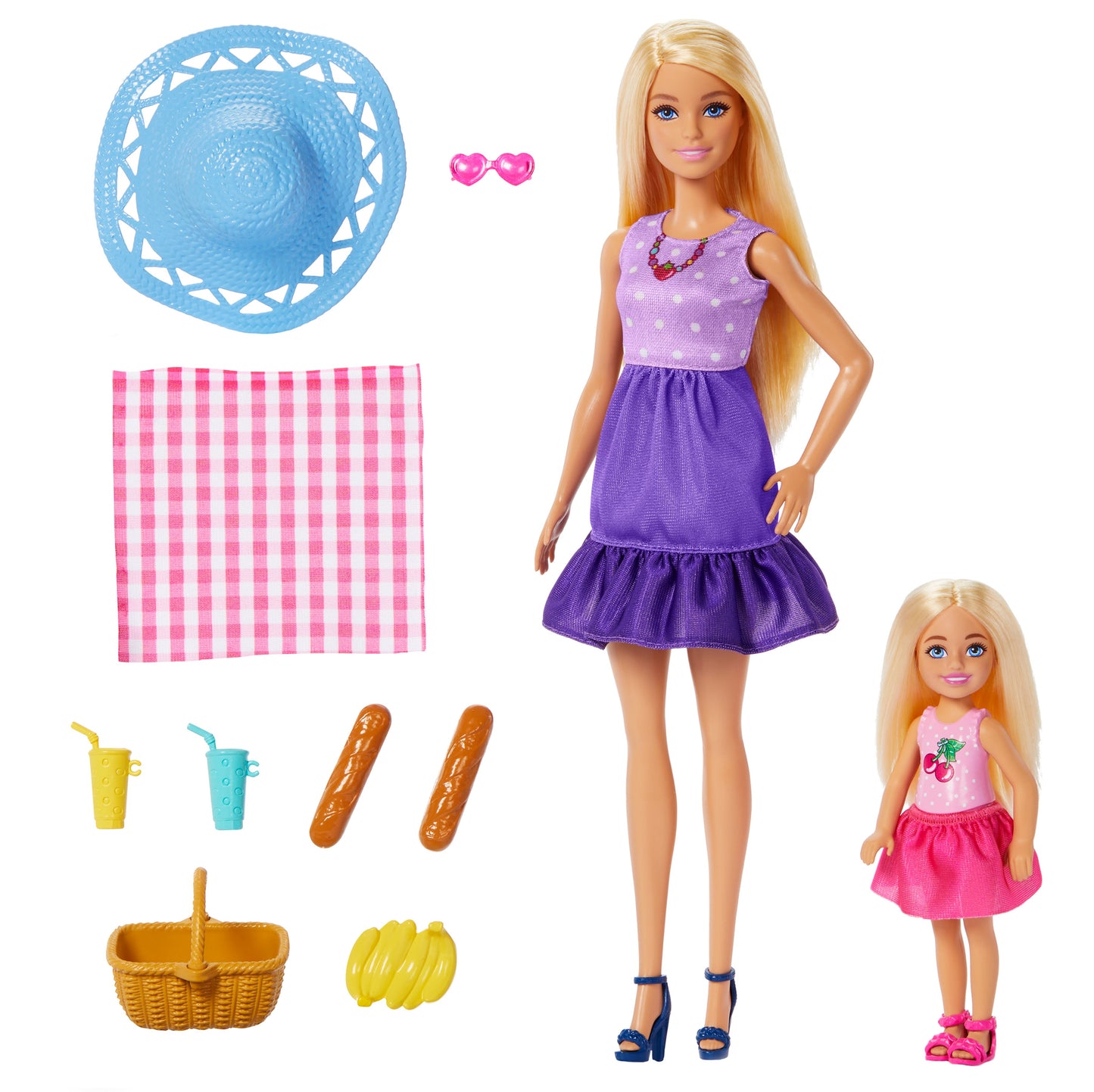 Barbie Family & Friends Malibu & Chelsea Sister Picnic Set