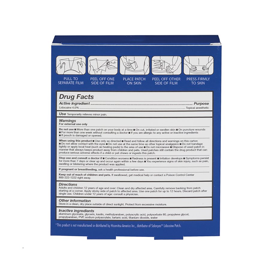 HealthWise Pain Relief Lidocaine Patch