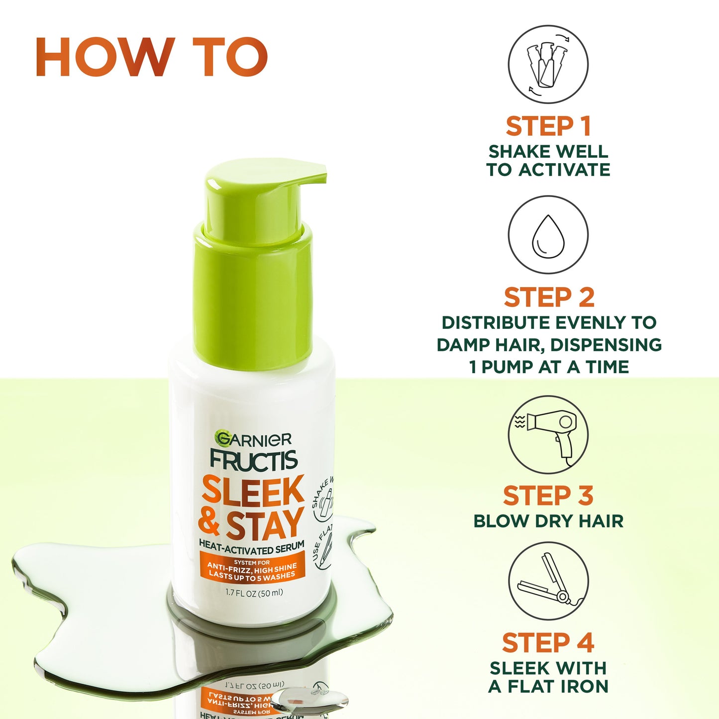 Fructis Sleek & Stay Sleek & Stay Leave-In Serum