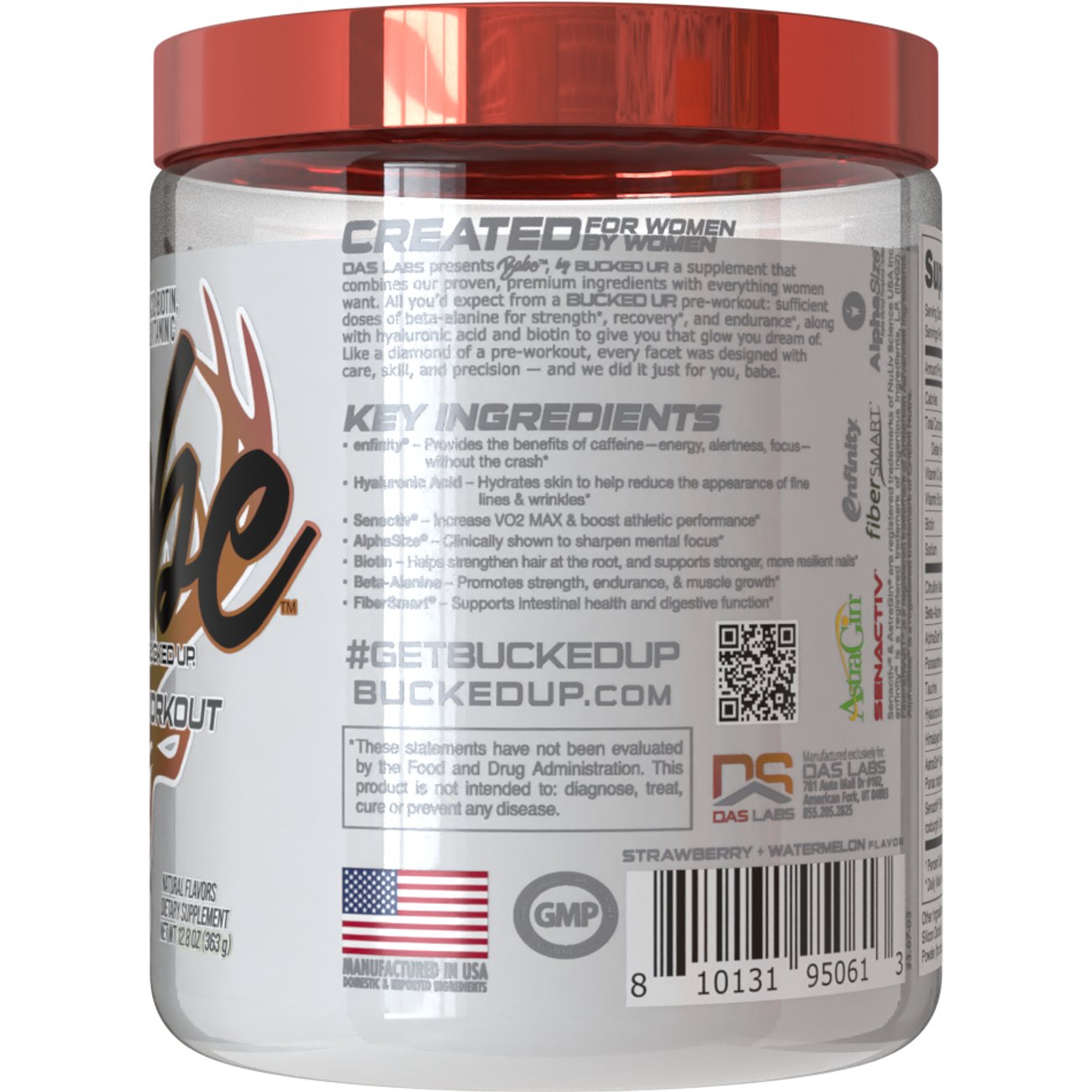 Bucked Up Babe Pre-Workout - Watermelon Splash