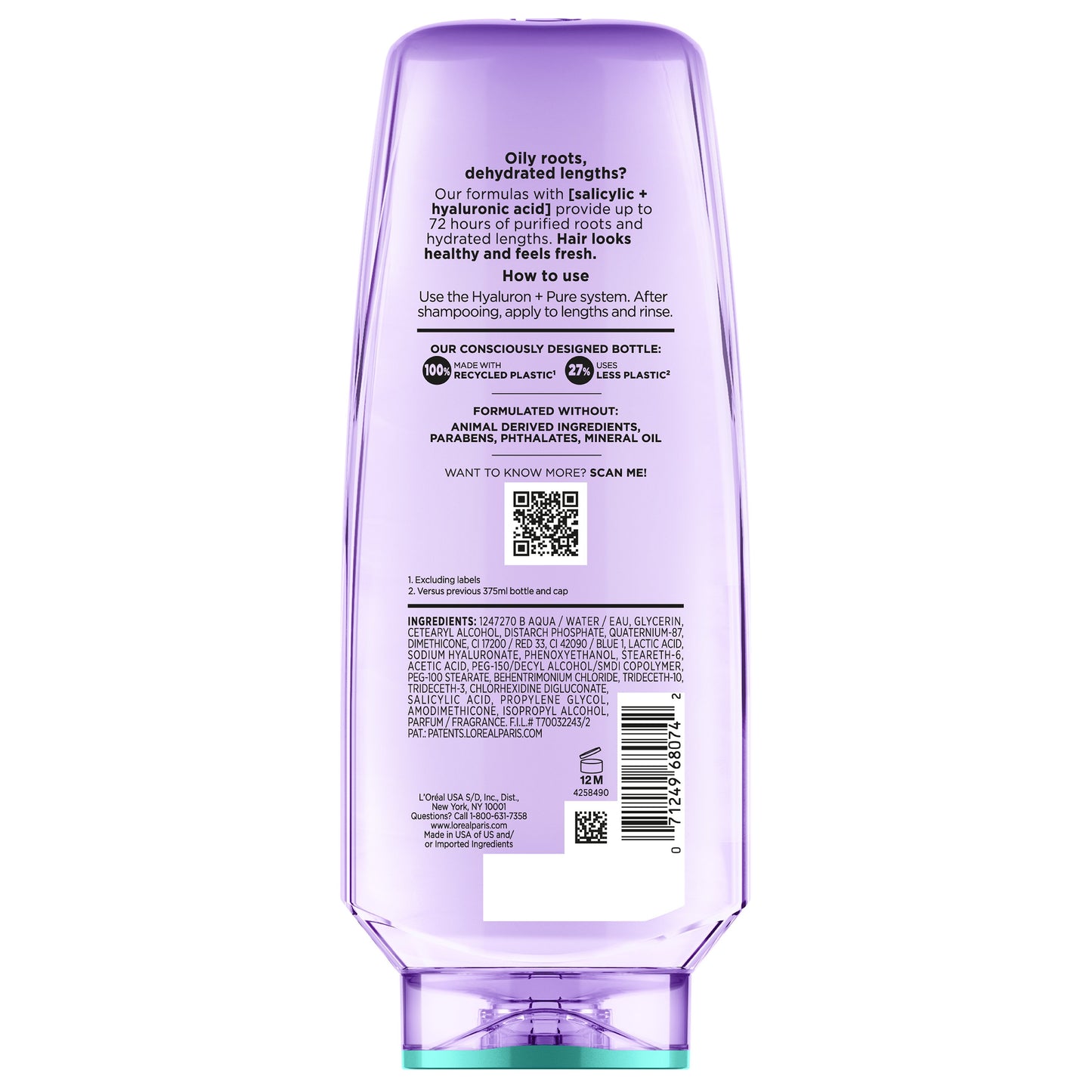 L'Oréal Paris Elvive Hyaluron + Pure 72hr Rehydrating Conditioner