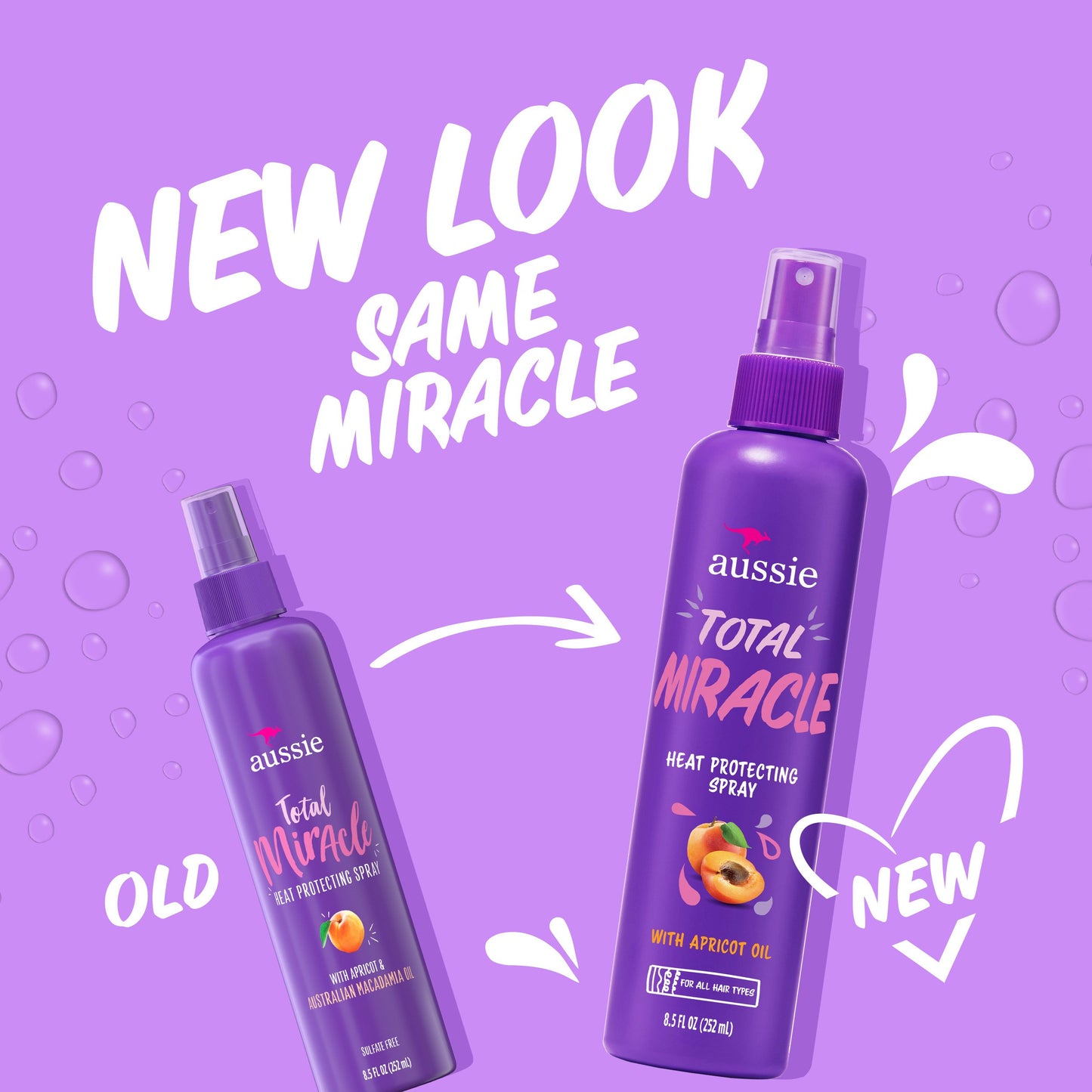 Aussie Total Miracle Heat Protecting Spray - All Hair Types