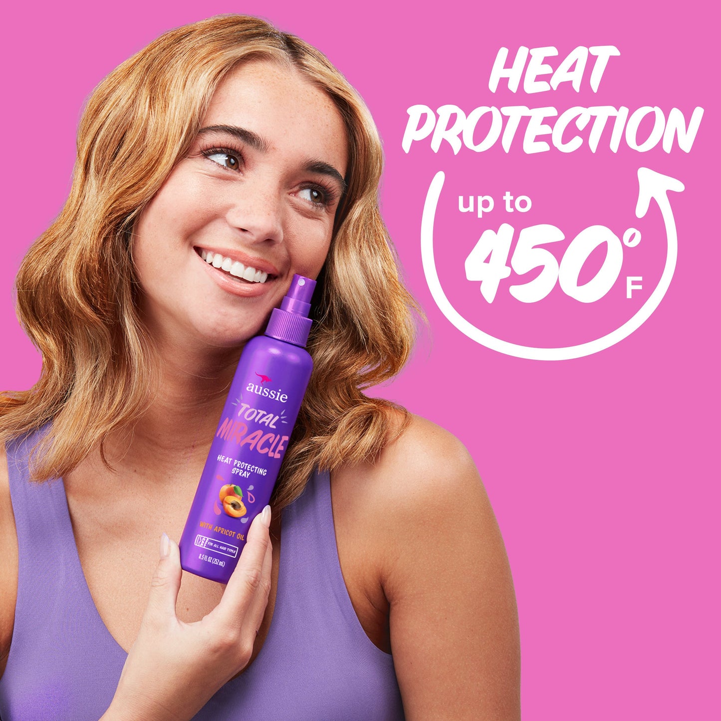 Aussie Total Miracle Heat Protecting Spray - All Hair Types