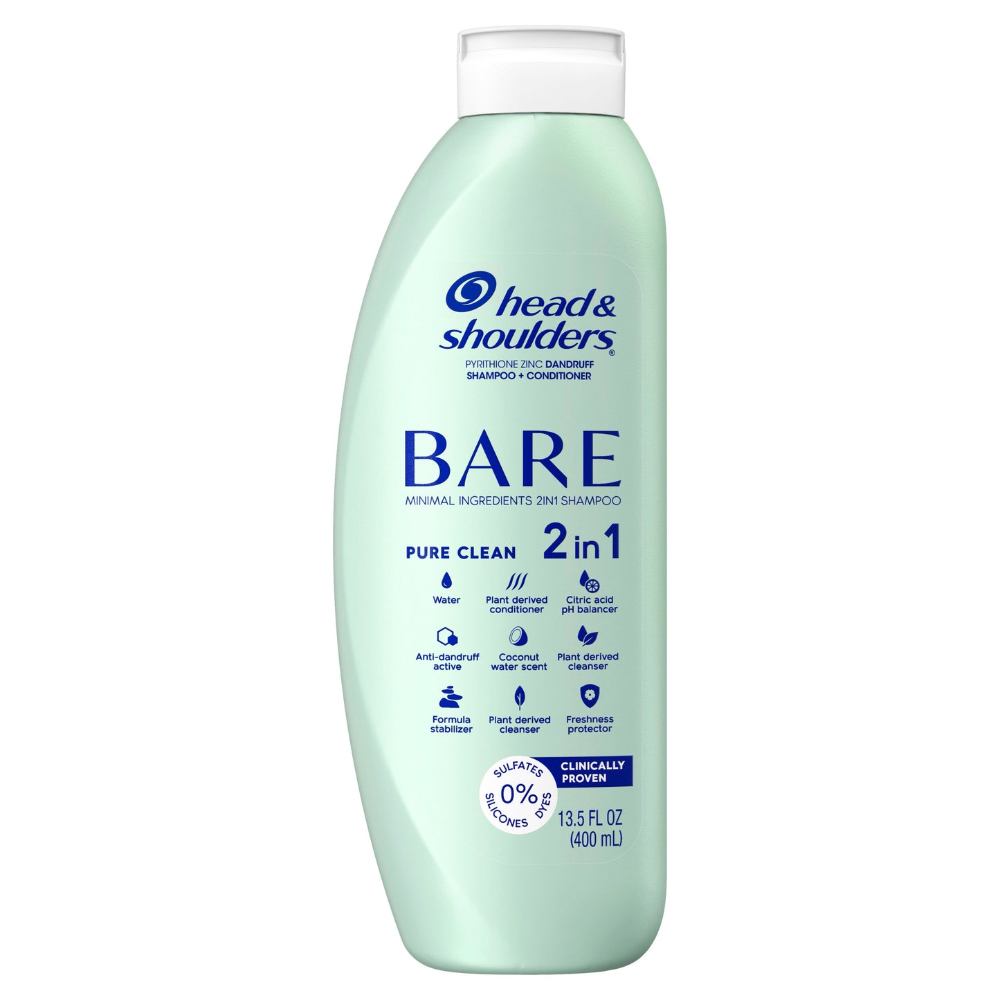 Head & Shoulders Bare 2-in-1 Pure Clean Dandruff Shampoo & Conditioner