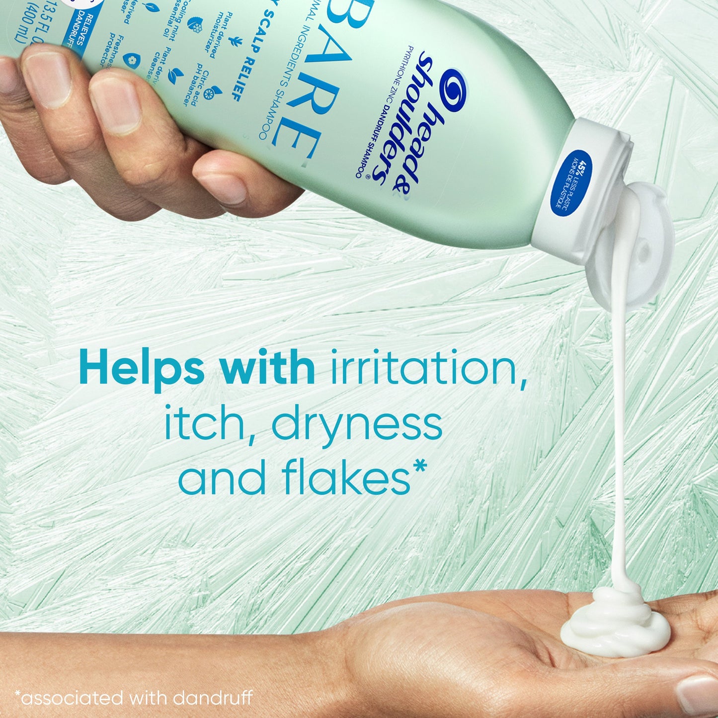 Head & Shoulders Bare 2-in-1 Itchy Scalp Relief Dandruff Shampoo