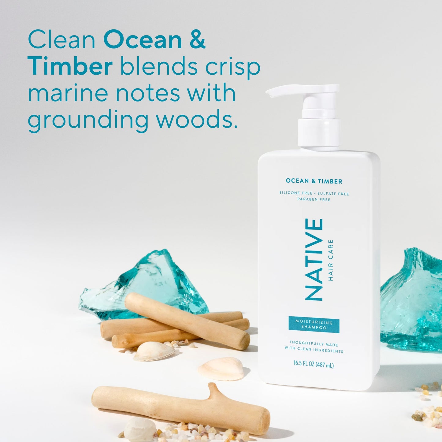 Native  Moisturizing Shampoo - Ocean & Timber