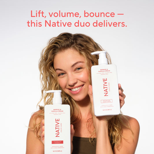 Native Volumizing Shampoo - Berries & Vanilla Cream