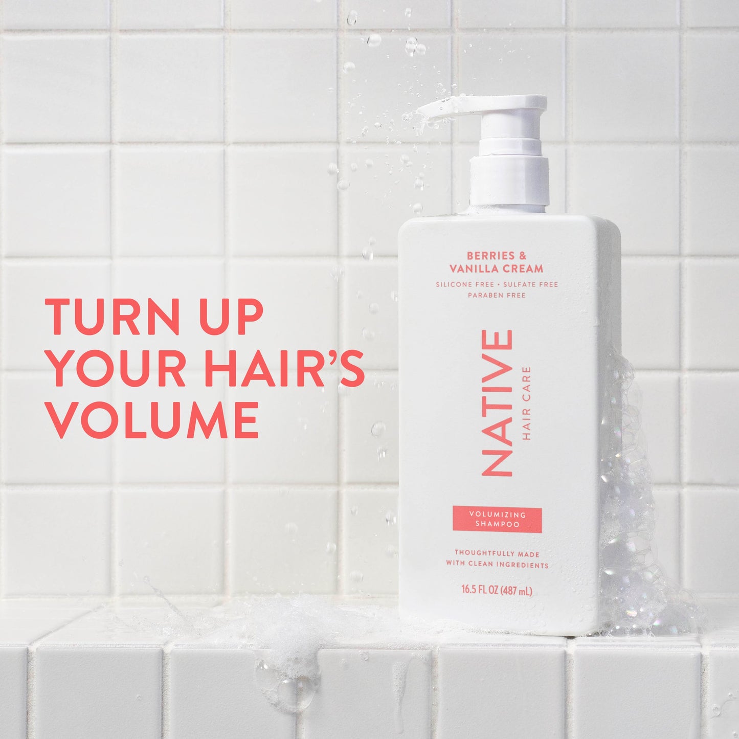 Native Volumizing Shampoo - Berries & Vanilla Cream