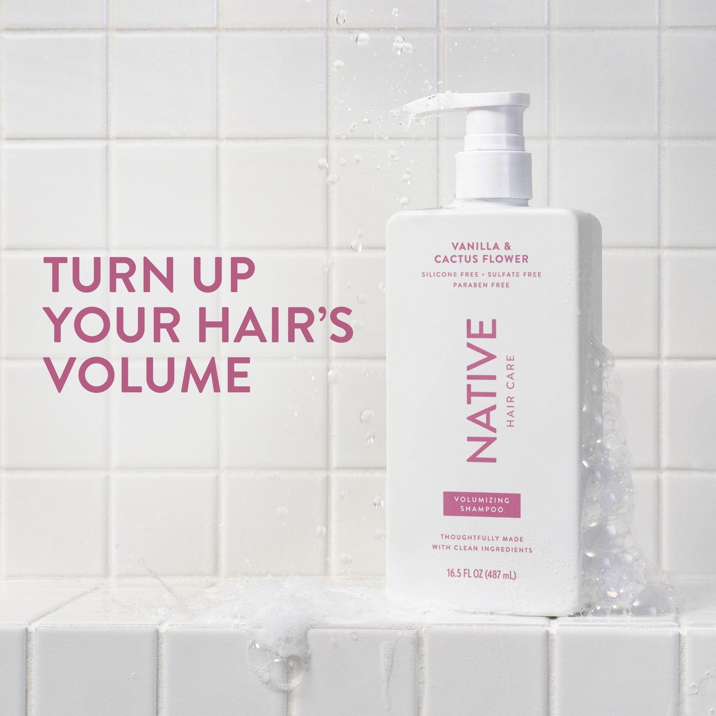 Native Volumizing Shampoo - Vanilla & Cactus Flower