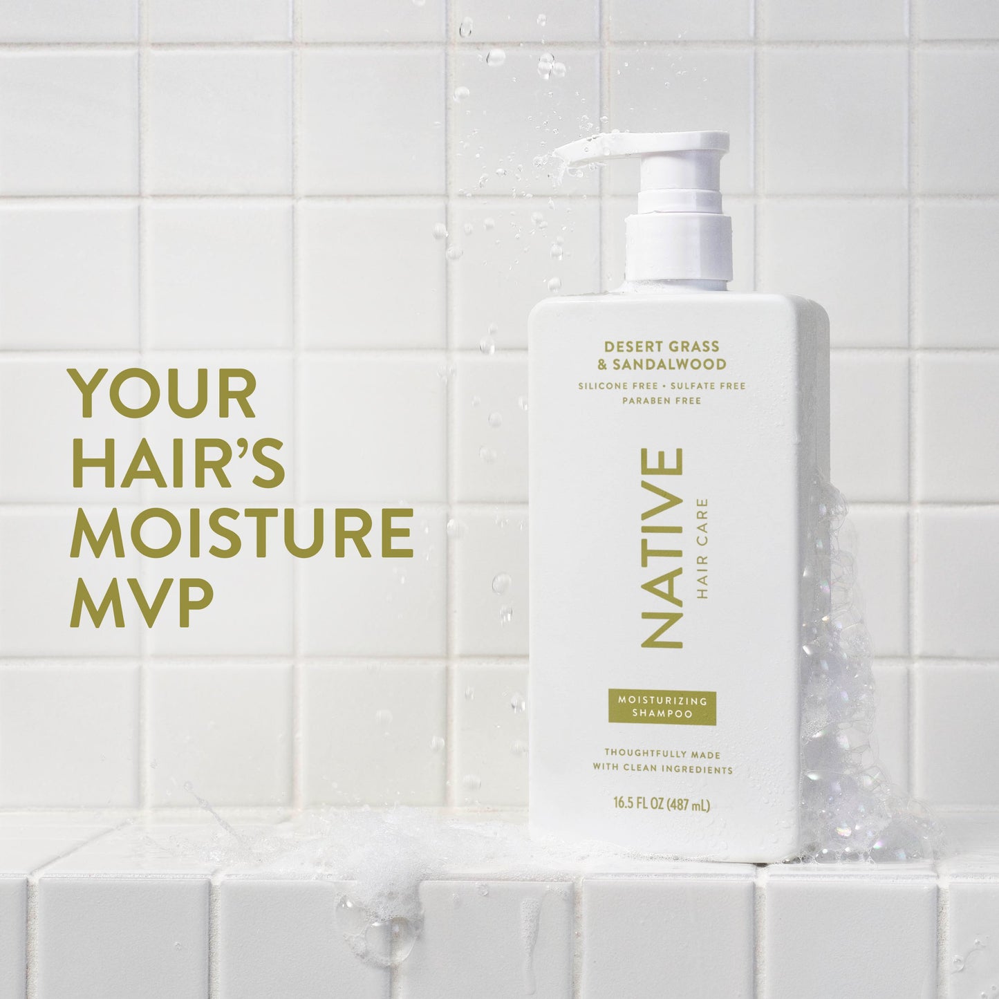 Native Moisturizing Shampoo - Desert Grass & Sandalwood