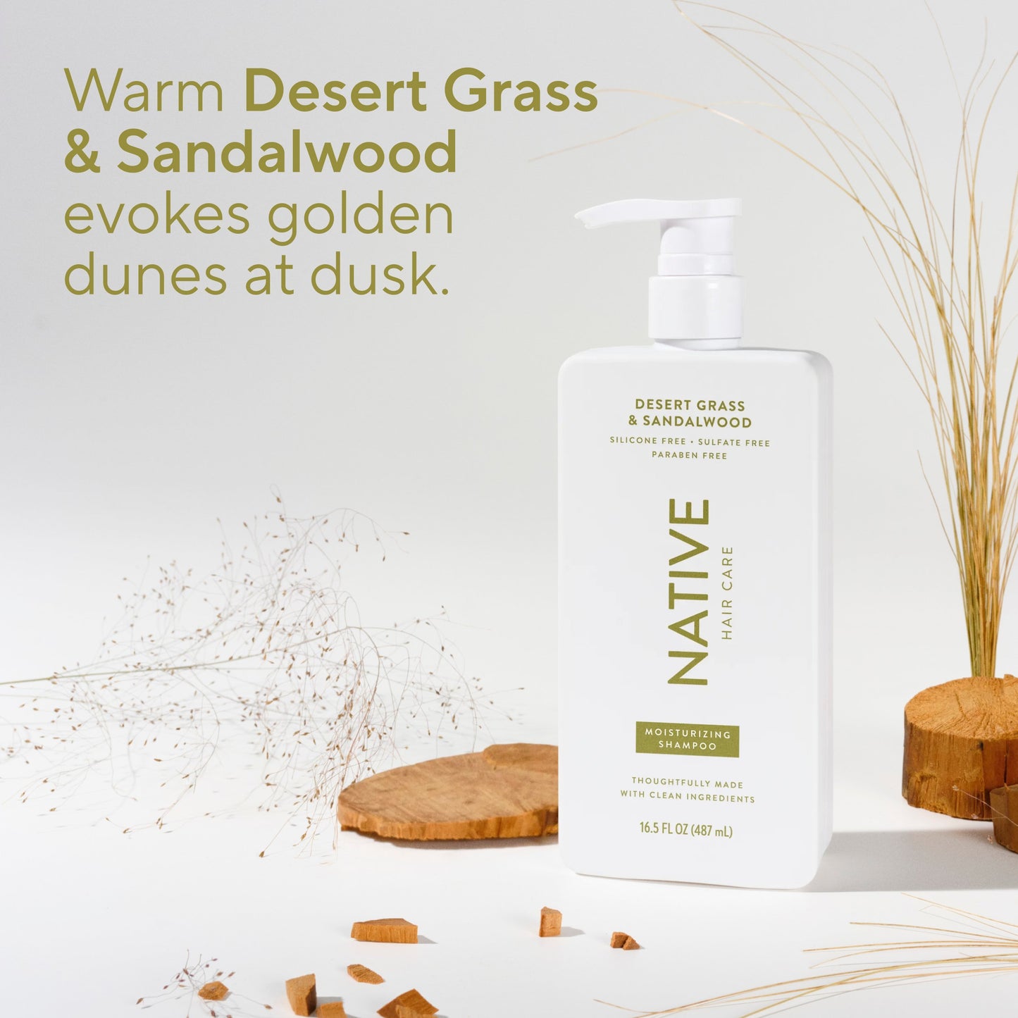 Native Moisturizing Shampoo - Desert Grass & Sandalwood
