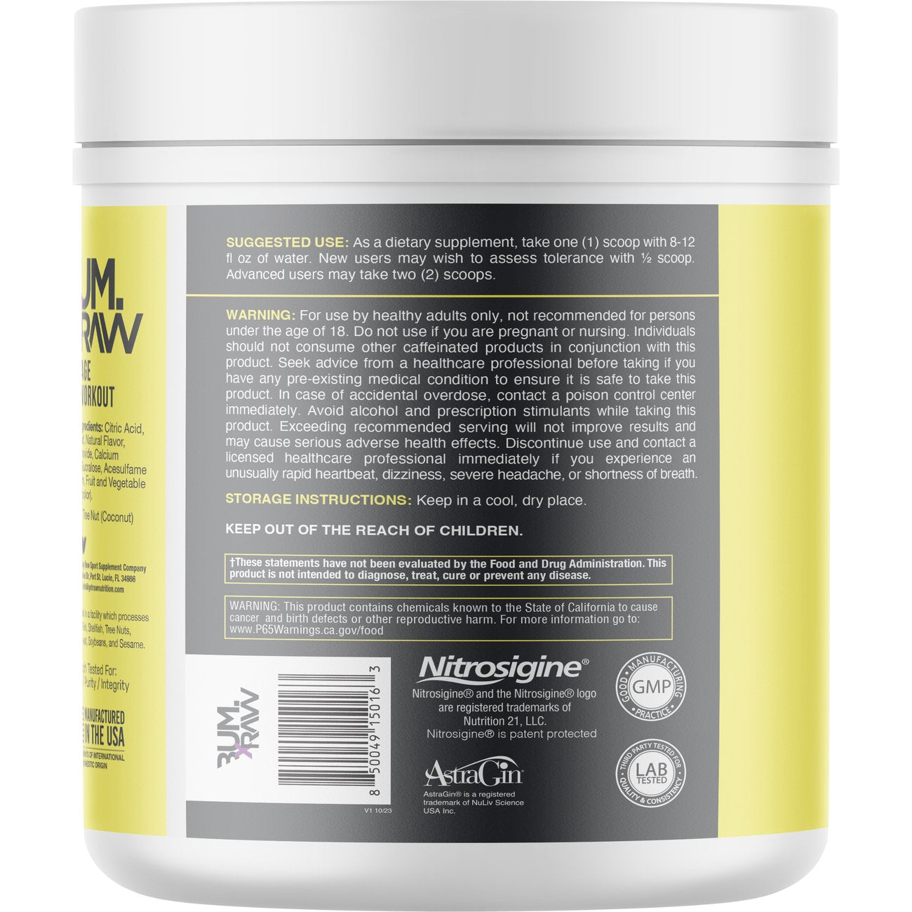 Raw Bum Thavage Pre-Workout - Blackberry Lemonade
