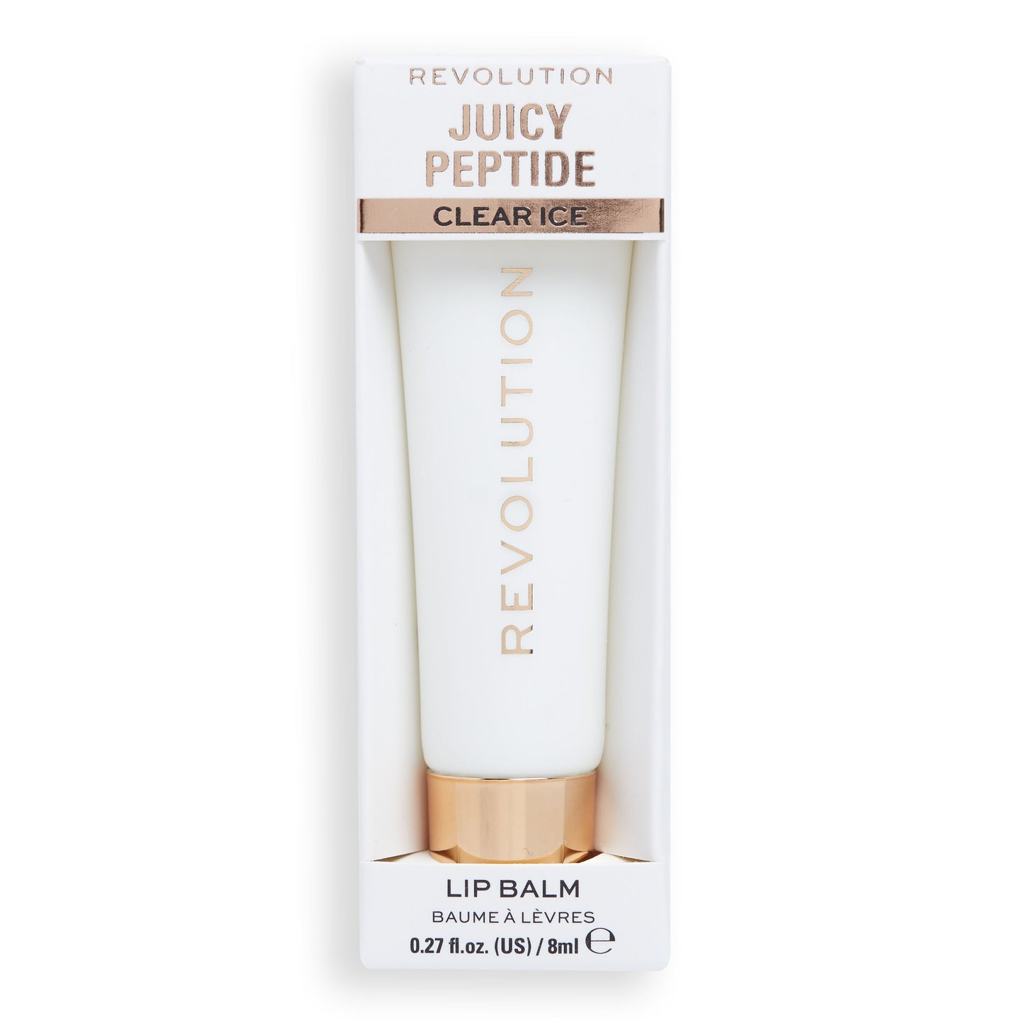 Makeup Revolution Juicy Peptide Lip Balm - Clear Ice