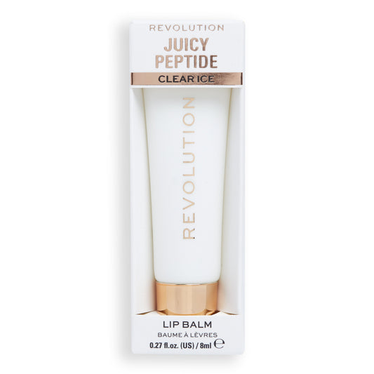 Makeup Revolution Juicy Peptide Lip Balm - Clear Ice
