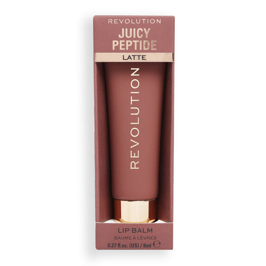 Makeup Revolution Juicy Peptide Lip Balm - Nude Latte