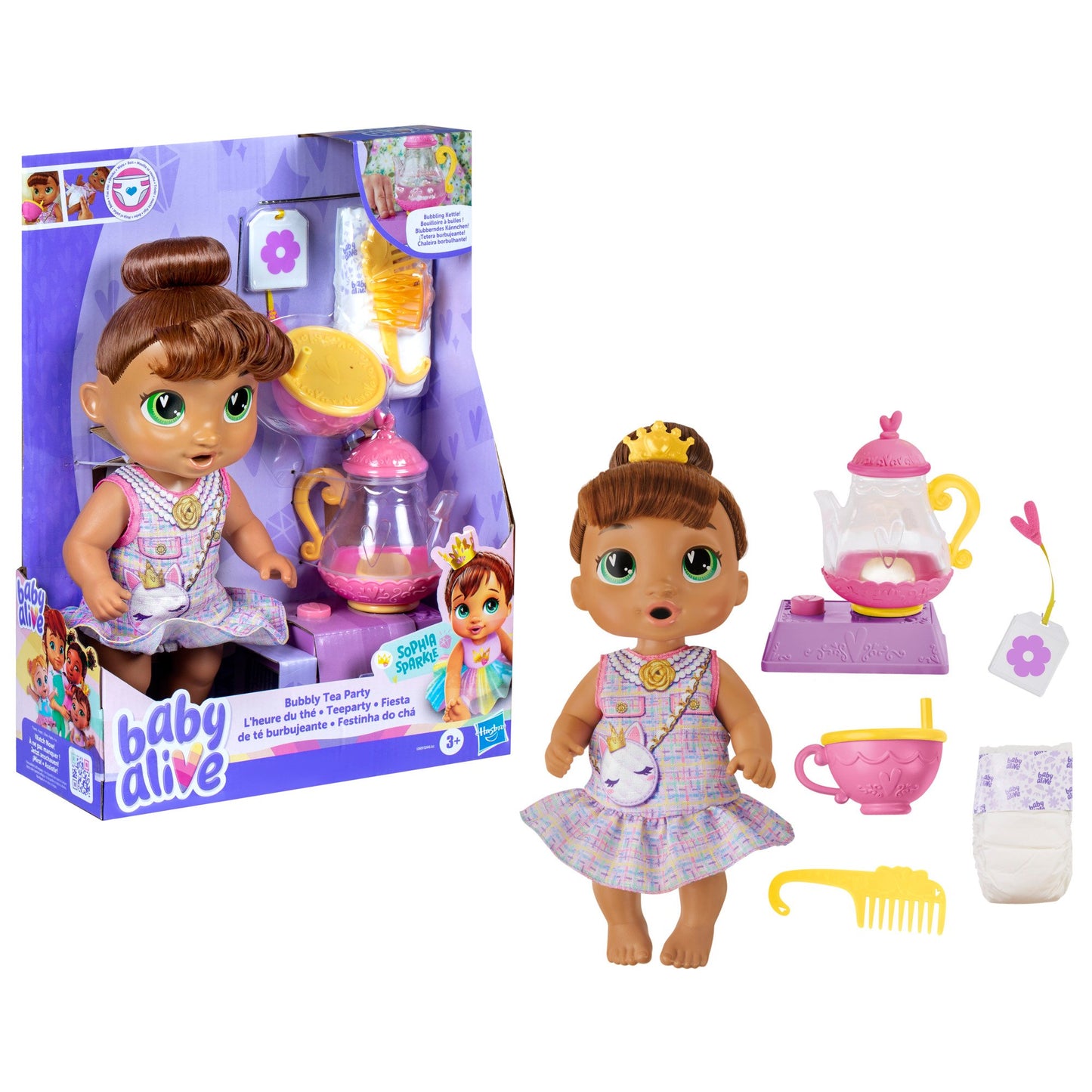 Baby Alive Bubbly Tea Party Sophia Sparkle Doll