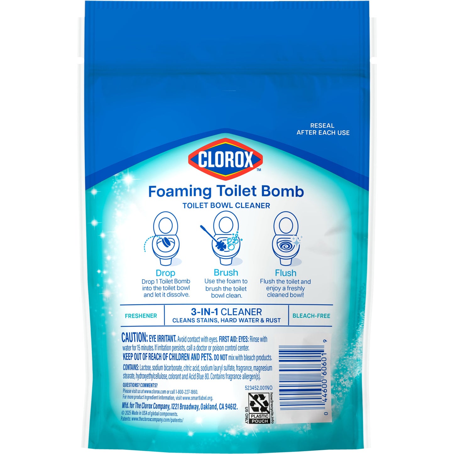 Clorox Foaming Bomb Toilet Bowl Cleaner - Fresh Scent