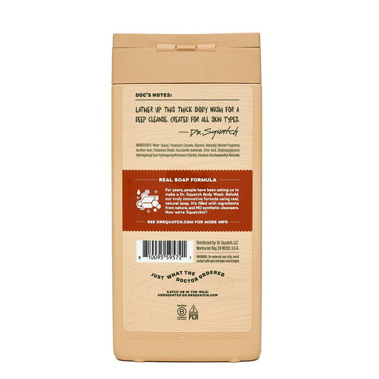 Dr. Squatch Men's Natural Body Wash - Wood Barrel Bourbon