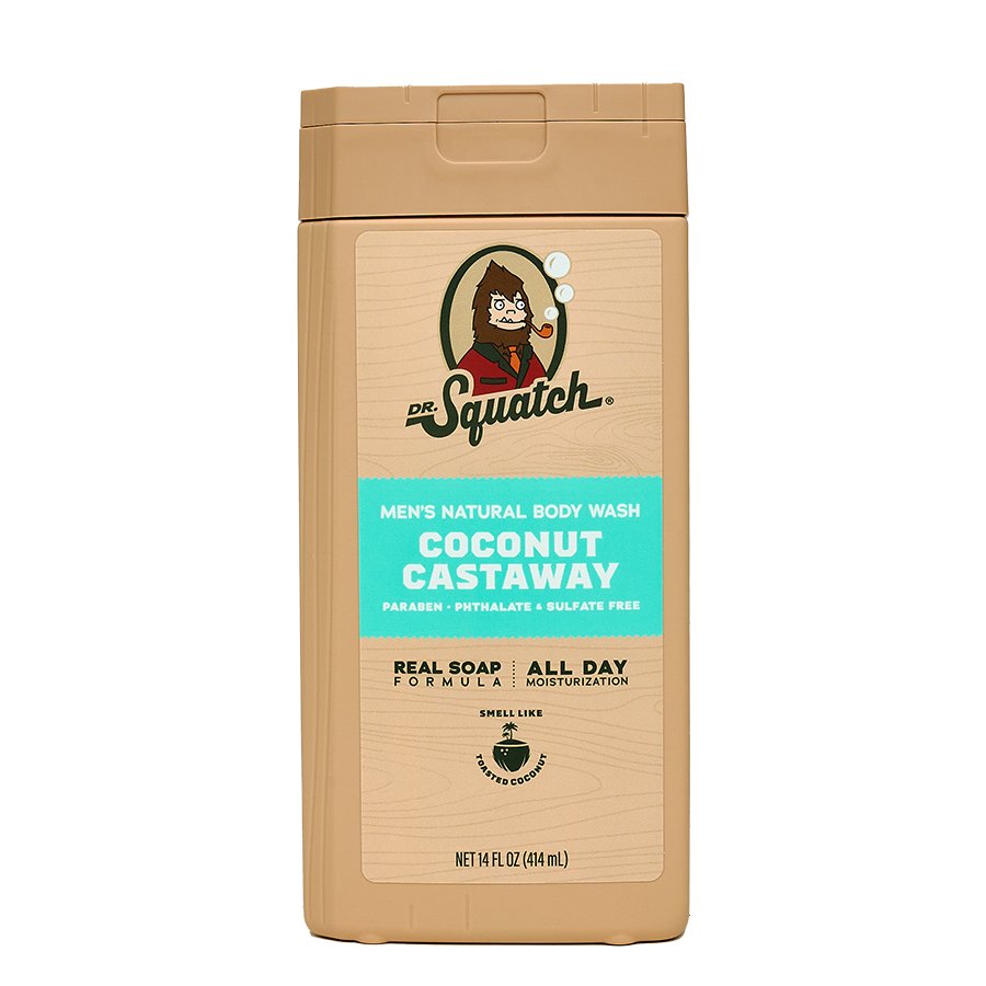 Dr. Squatch Men's Natural Body Wash - Coconut Castaway