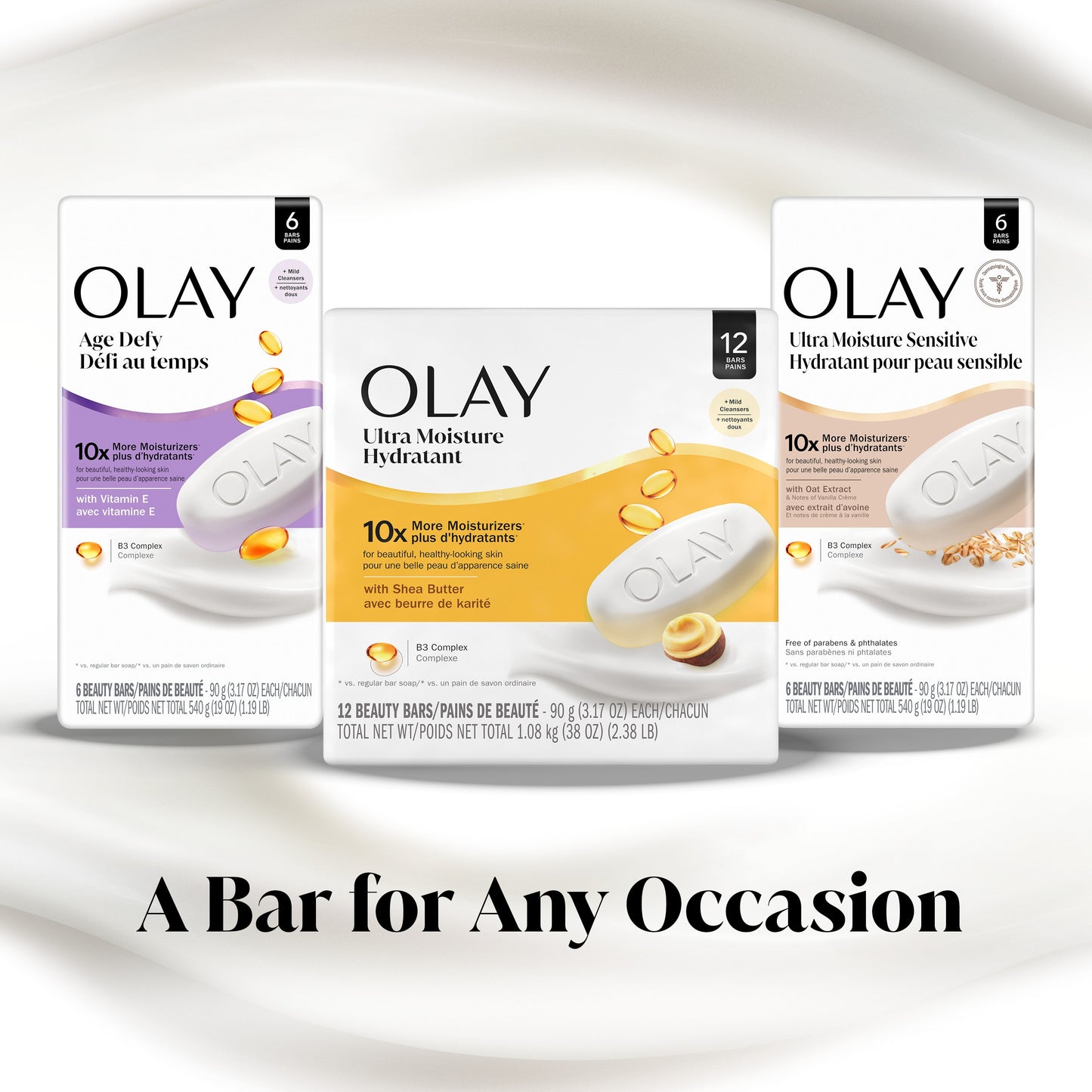 Olay Ultra Moisture Shea Butter Beauty Bar with Vitamin B3 Complex
