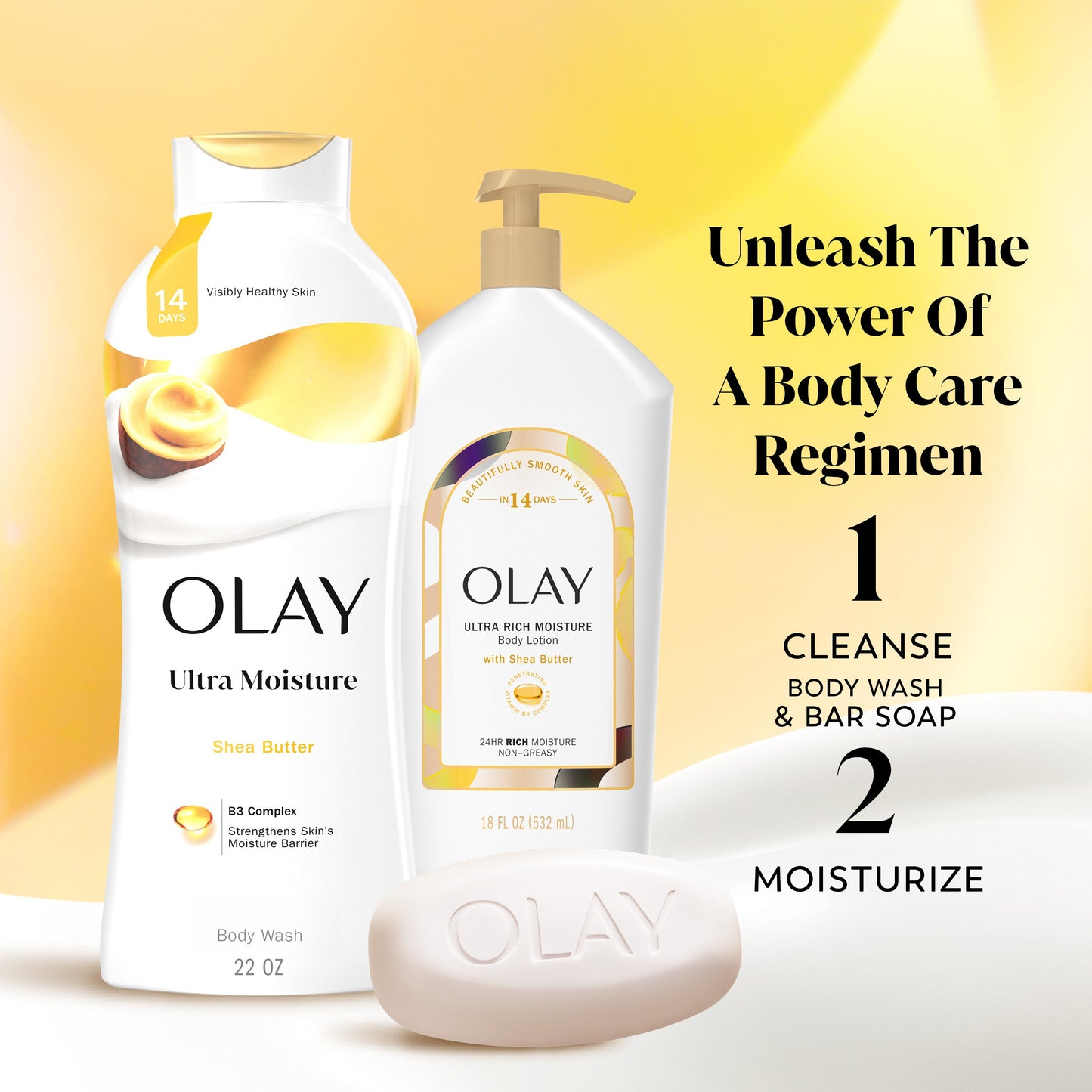 Olay Ultra Moisture Shea Butter Beauty Bar with Vitamin B3 Complex