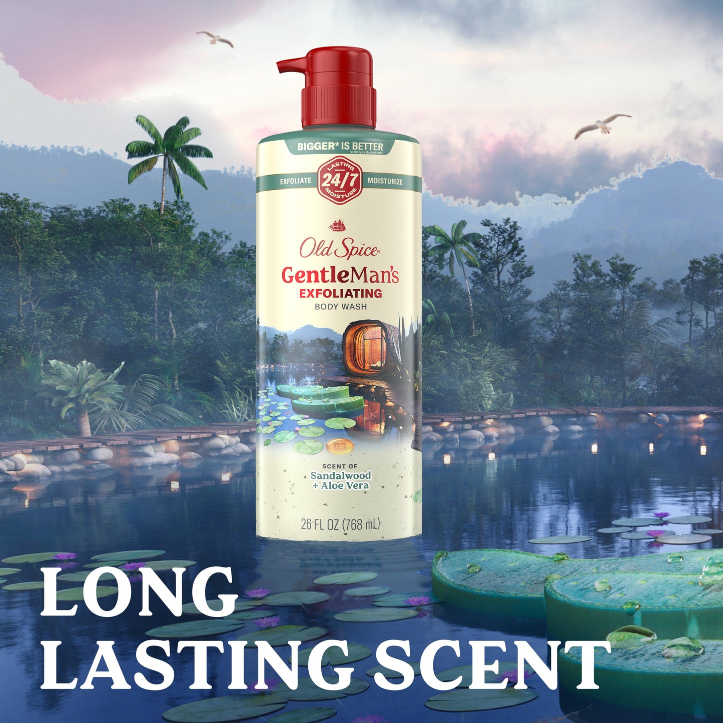 Old Spice Gentleman's Exfoliating Body Wash - Sandalwood & Aloe