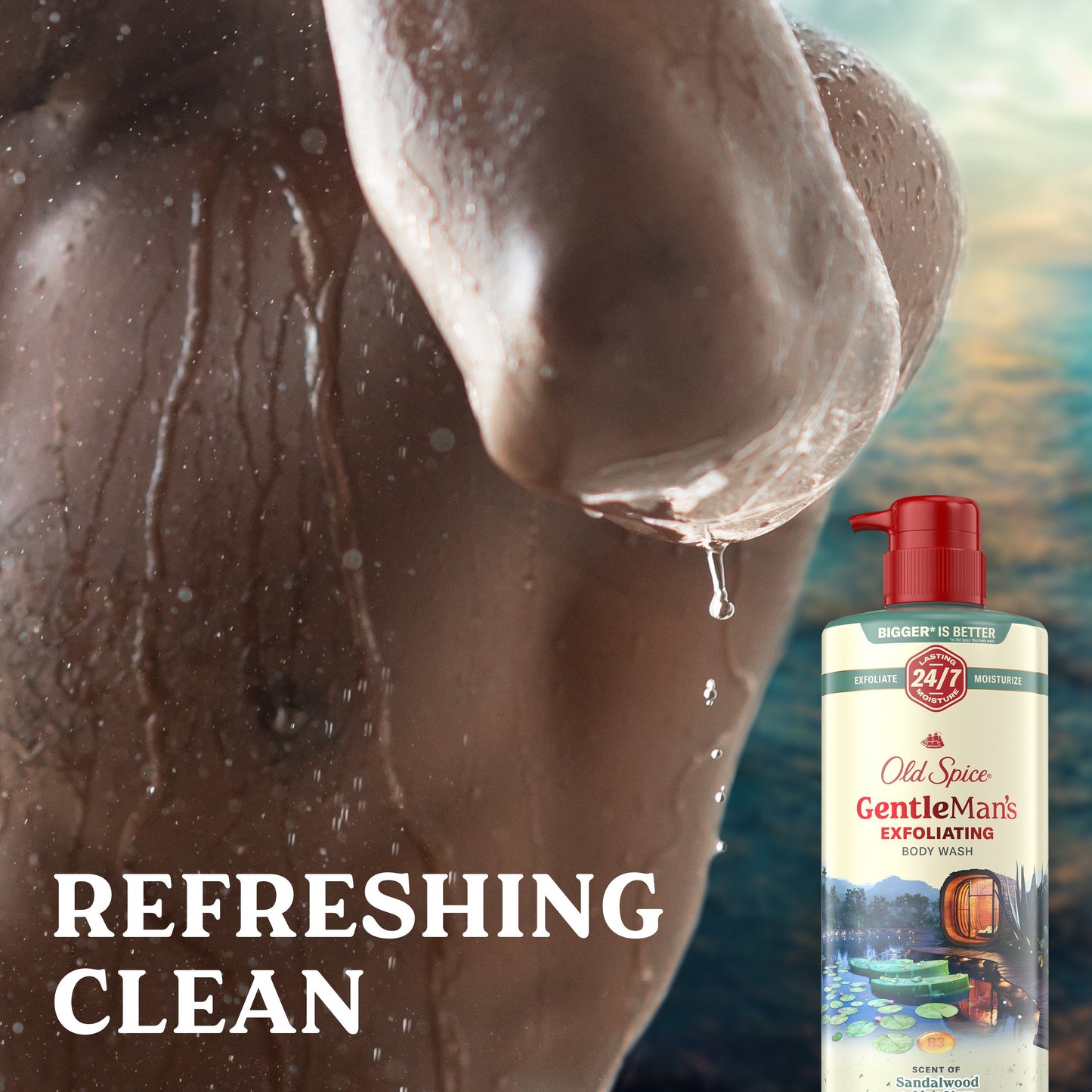 Old Spice Gentleman's Exfoliating Body Wash - Sandalwood & Aloe