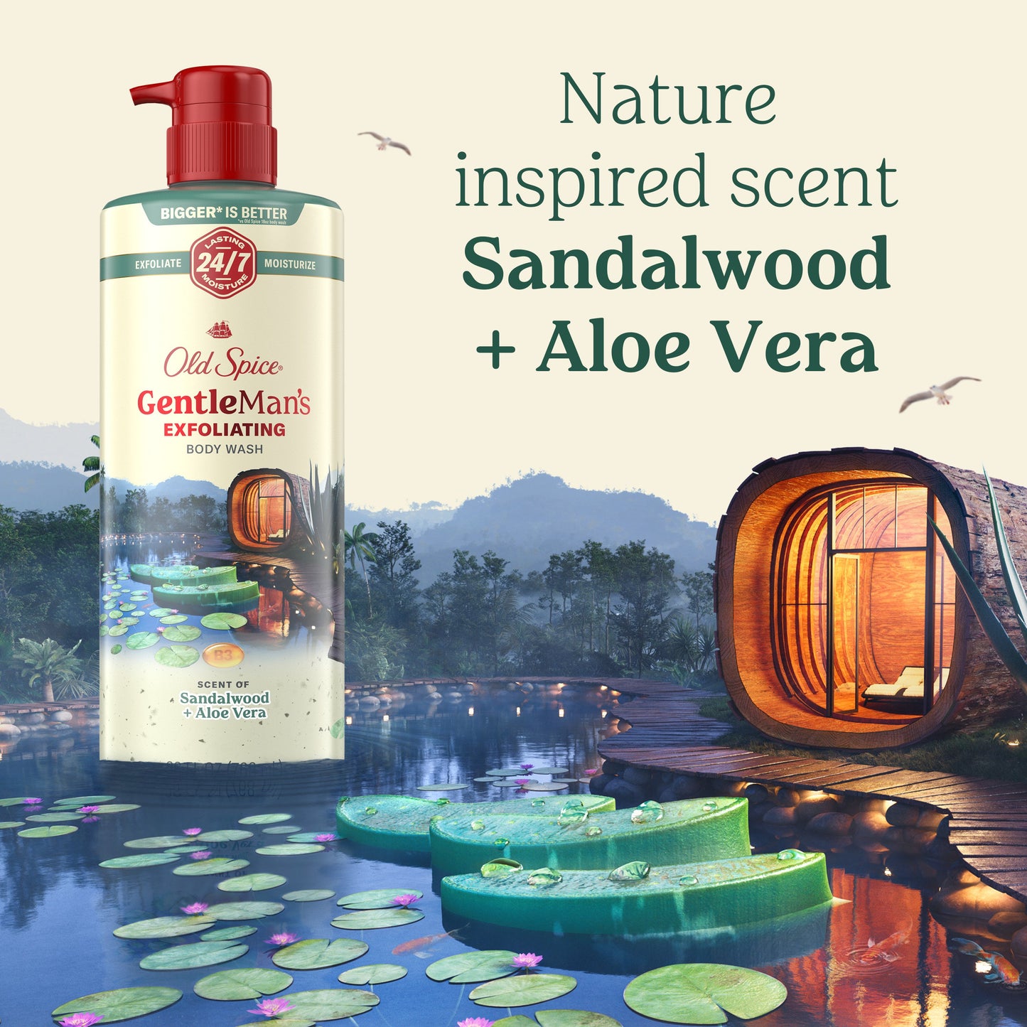 Old Spice Gentleman's Exfoliating Body Wash - Sandalwood & Aloe