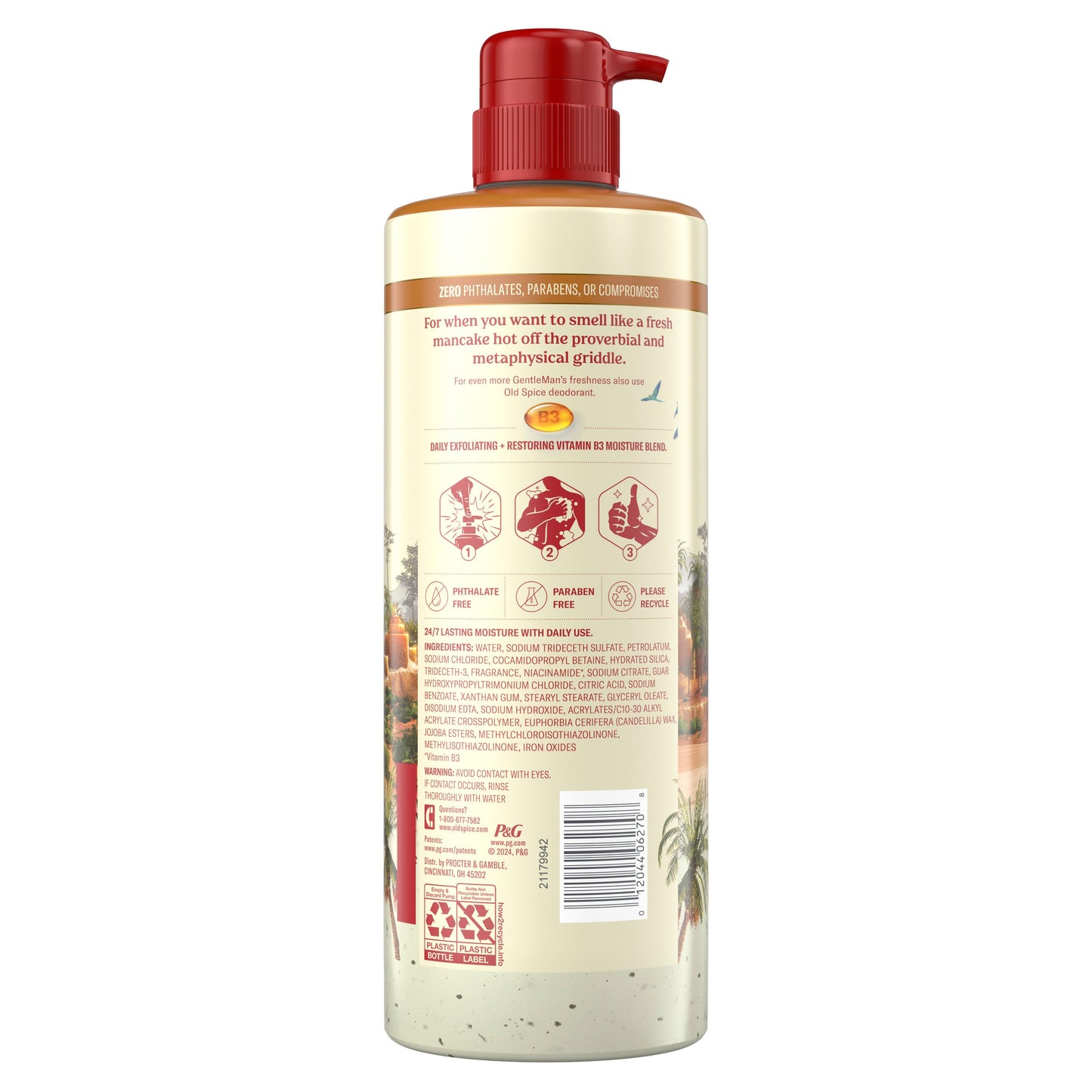 Old Spice Gentleman's Exfoliating Body Wash - Brown Sugar & Cocoa Butter