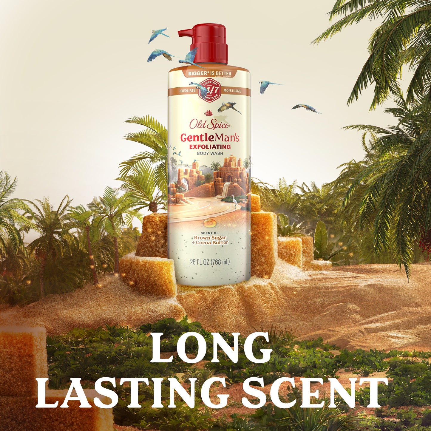 Old Spice Gentleman's Exfoliating Body Wash - Brown Sugar & Cocoa Butter