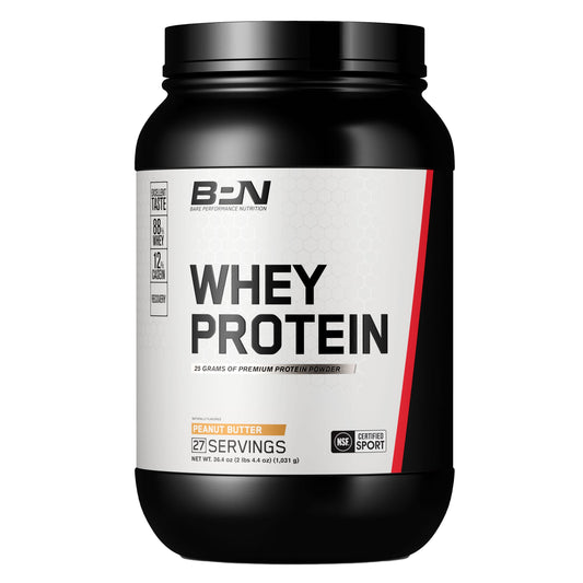 Bare Performance Nutrition Whey 25g Protein Powder - Peanut Butter