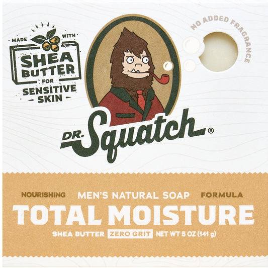 Dr. Squatch Men's Natural Bar Soap Total Moisture - Shea Butter