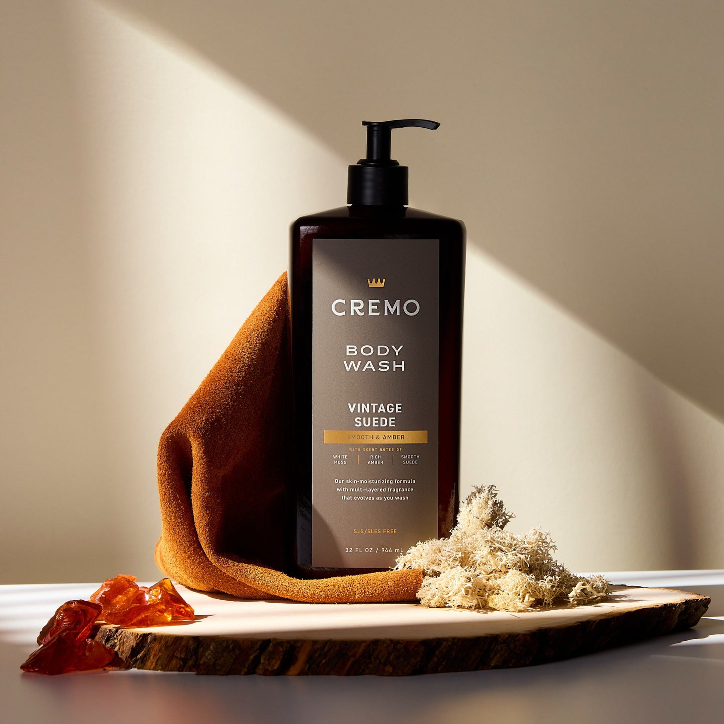 Cremo Body Wash - Vintage Suede
