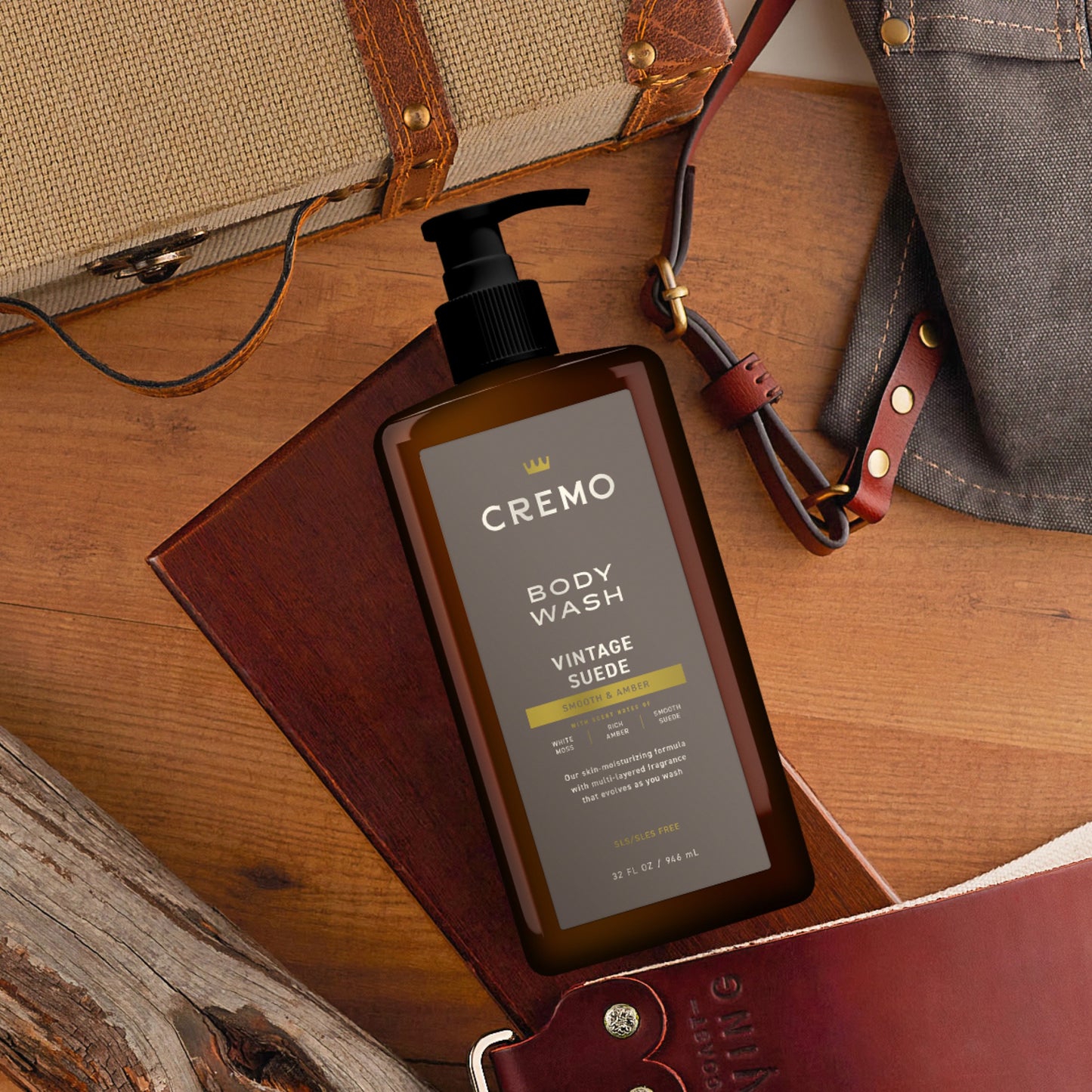 Cremo Body Wash - Vintage Suede