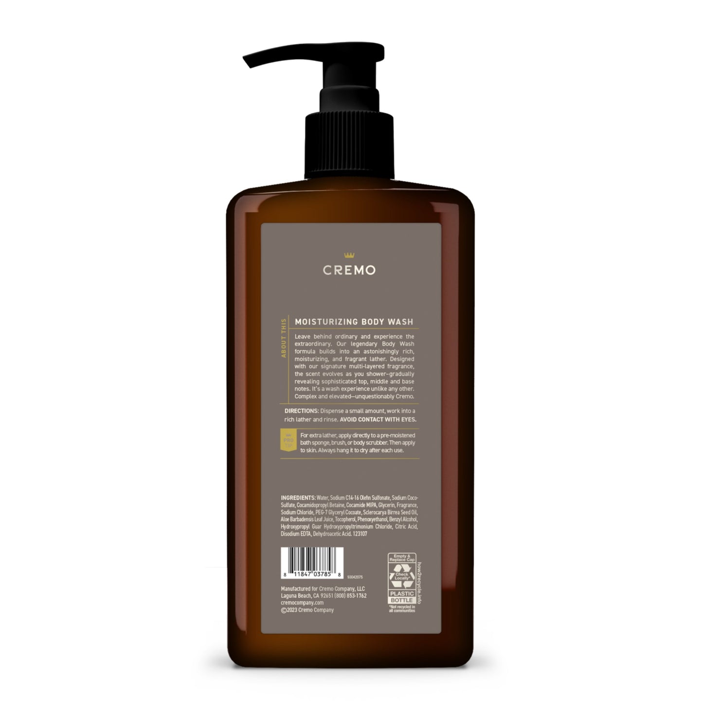 Cremo Body Wash - Vintage Suede
