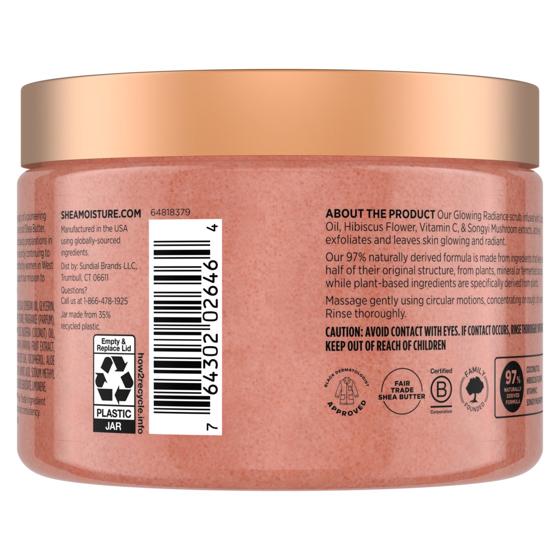 SheaMoisture Coconut & Hibiscus Glow On Sugar Scrub