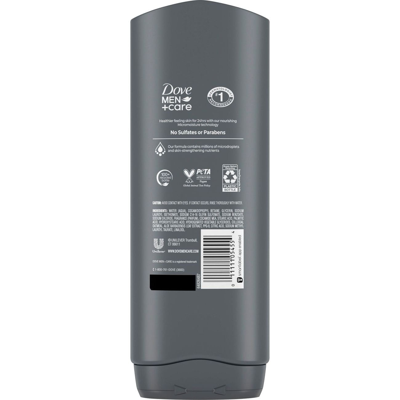 Dove Men+Care Sensitive Skin Face & Body Wash - Oatmeal & Aloe