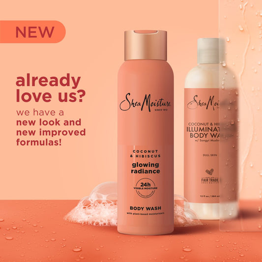 Shea Moisture Glowing Radiance Body Wash - Coconut & Hibiscus