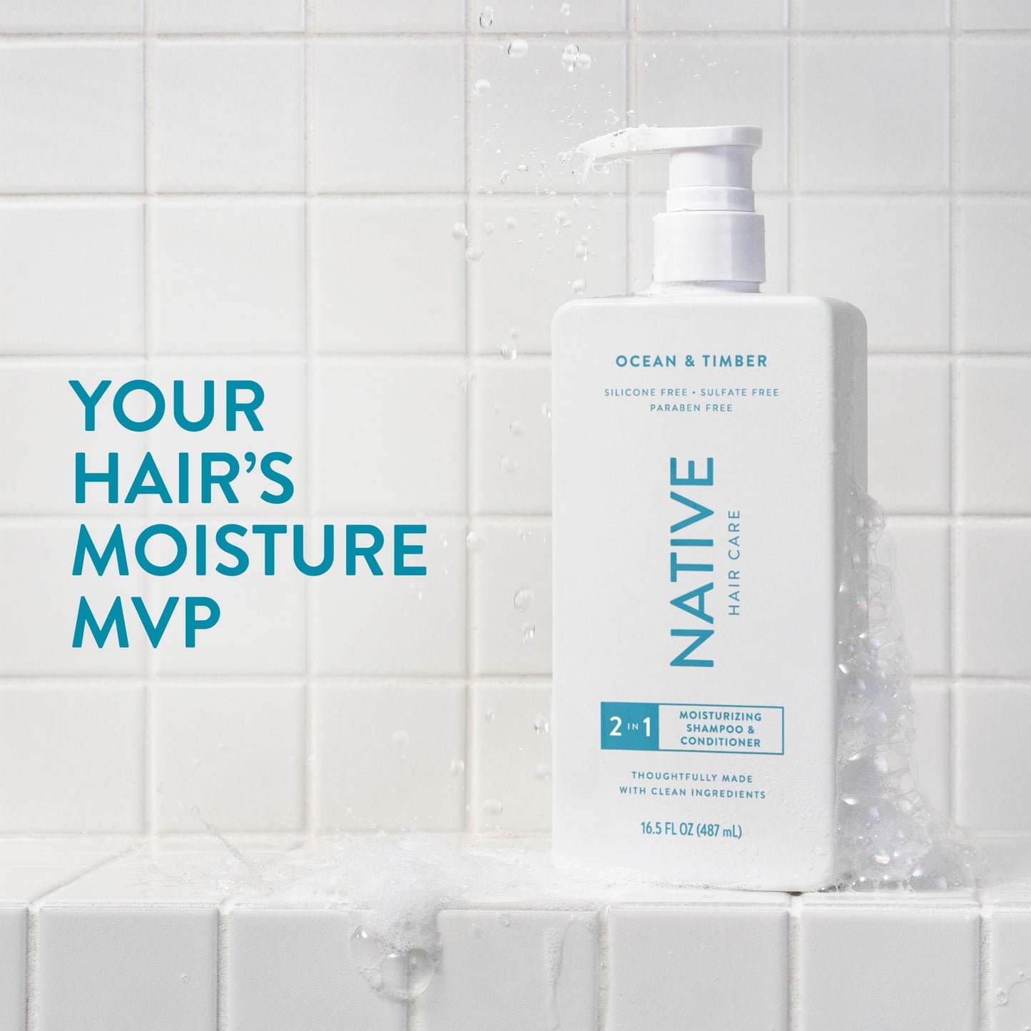 Native 2-in-1 Moisturizing Shampoo & Conditioner - Ocean & Timber