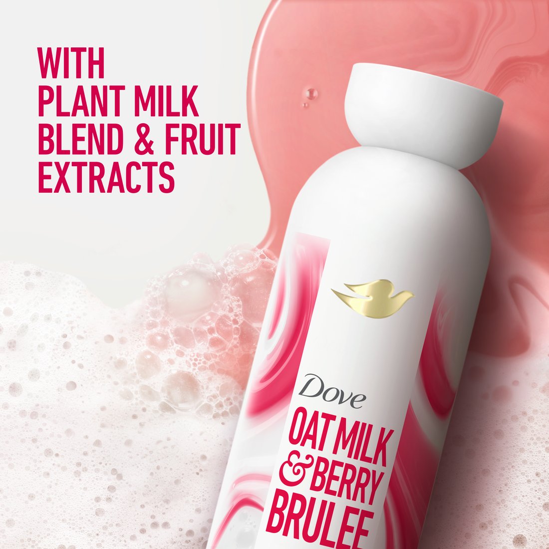 Dove Plant Milk Body Wash - Oat Milk & Berry Brulee