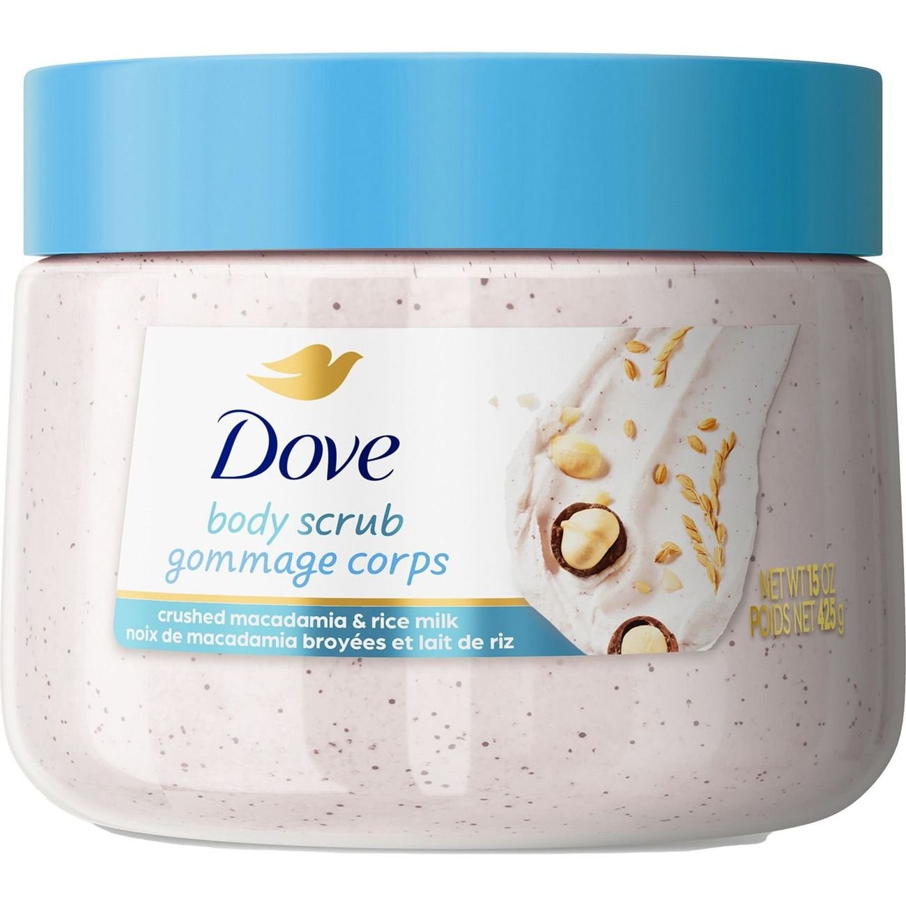 Dove Body Scrub - Crushed Macadamia & Rice Milk