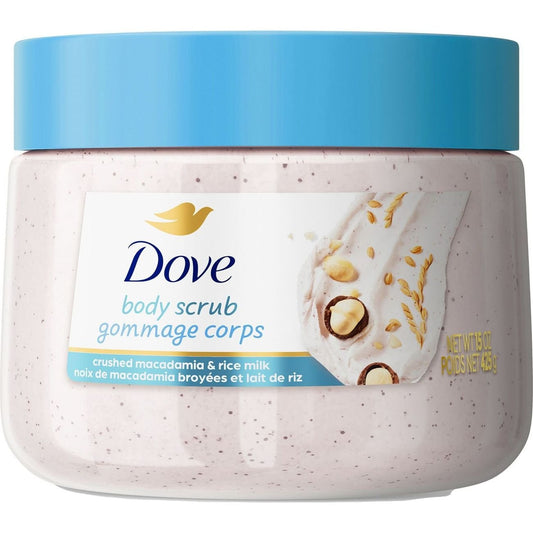 Dove Body Scrub - Crushed Macadamia & Rice Milk