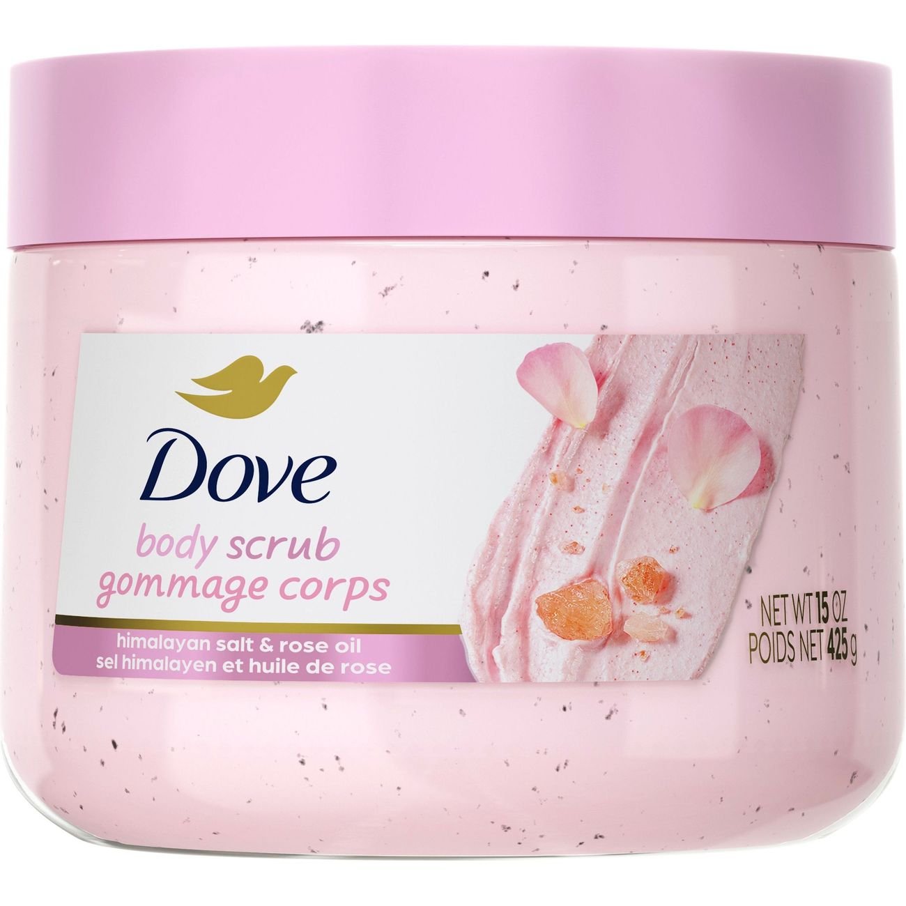 Dove Body Scrub - Himalayan Salt & Rose Oil