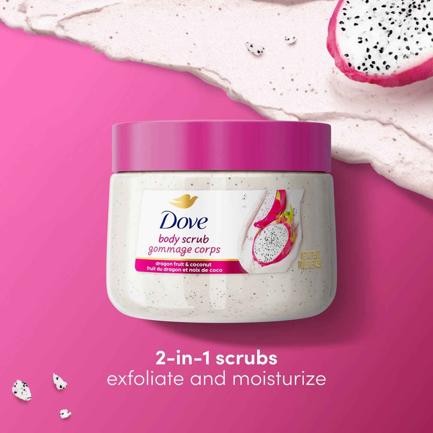 Dove Body Scrub - Dragon Fruit & Coconut
