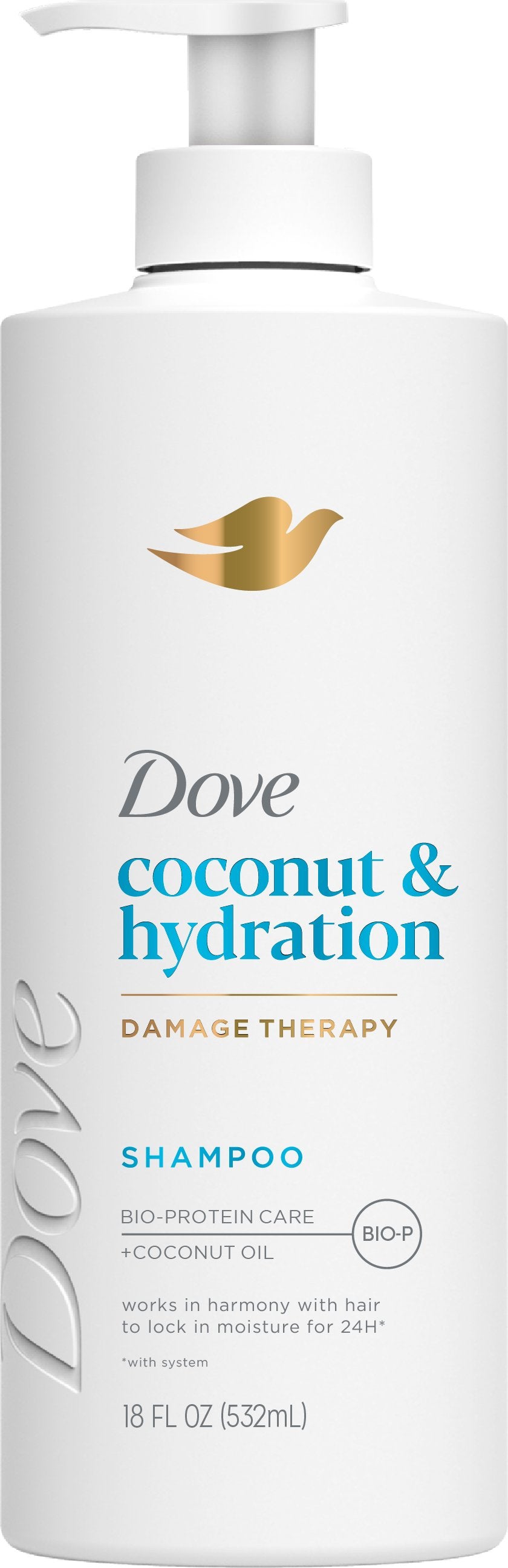 Dove Coconut & Hydration Damage Therapy Shampoo with Coconut Oil
