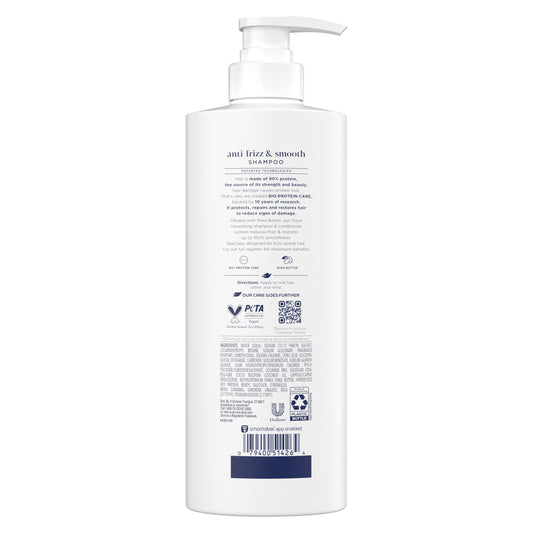 Dove Anti-Frizz & Smooth Damage Therapy Shampoo with Shea Butter