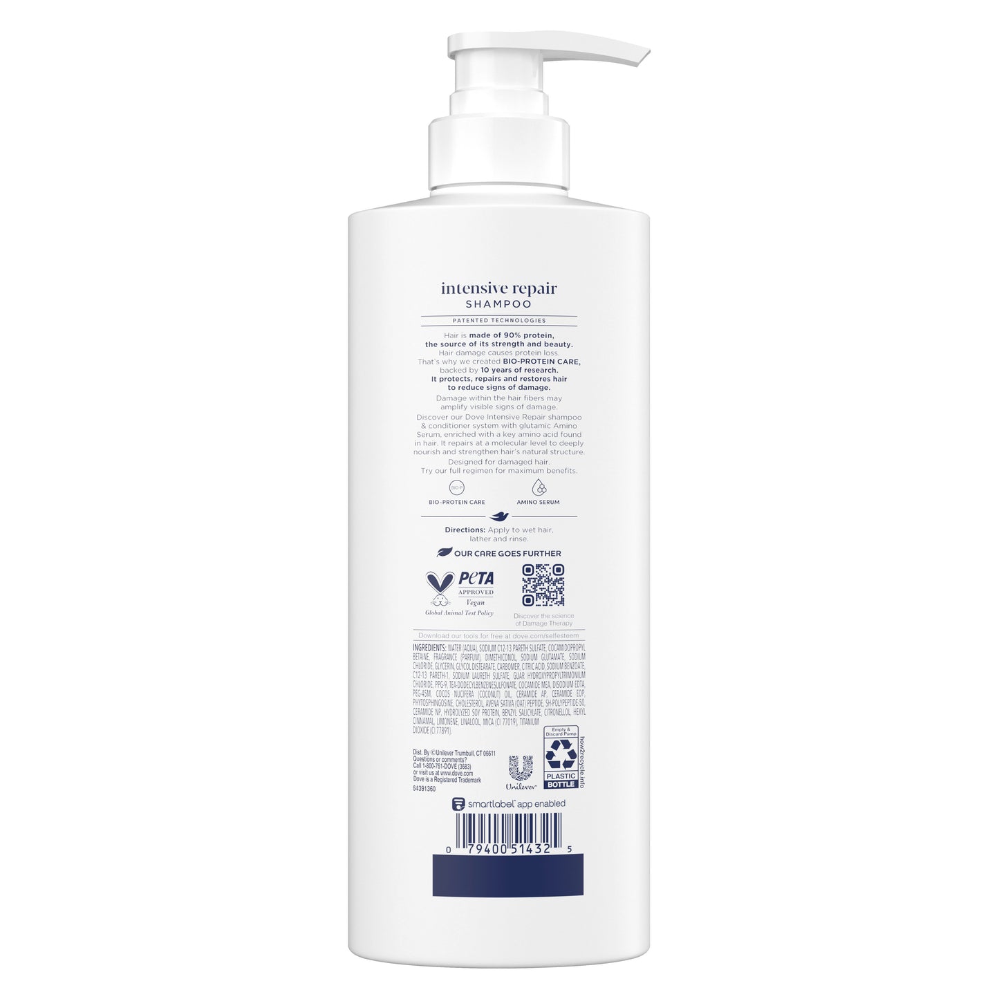 Dove Intensive Repair Damage Therapy Shampoo with Ceramides