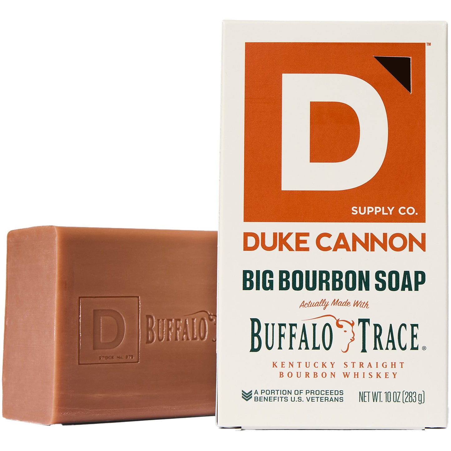 Duke Cannon Big Brick of Bar Soap Buffalo Trace Bourbon - Oak Barrel & Amber