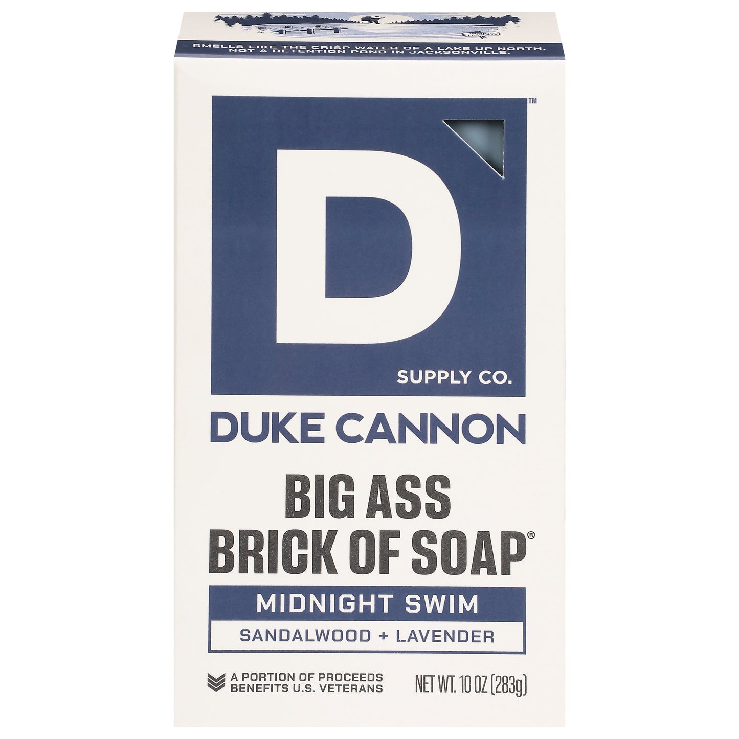 Duke Cannon Big Brick of Bar Soap Midnight Swim - Sandalwood & Lavendar